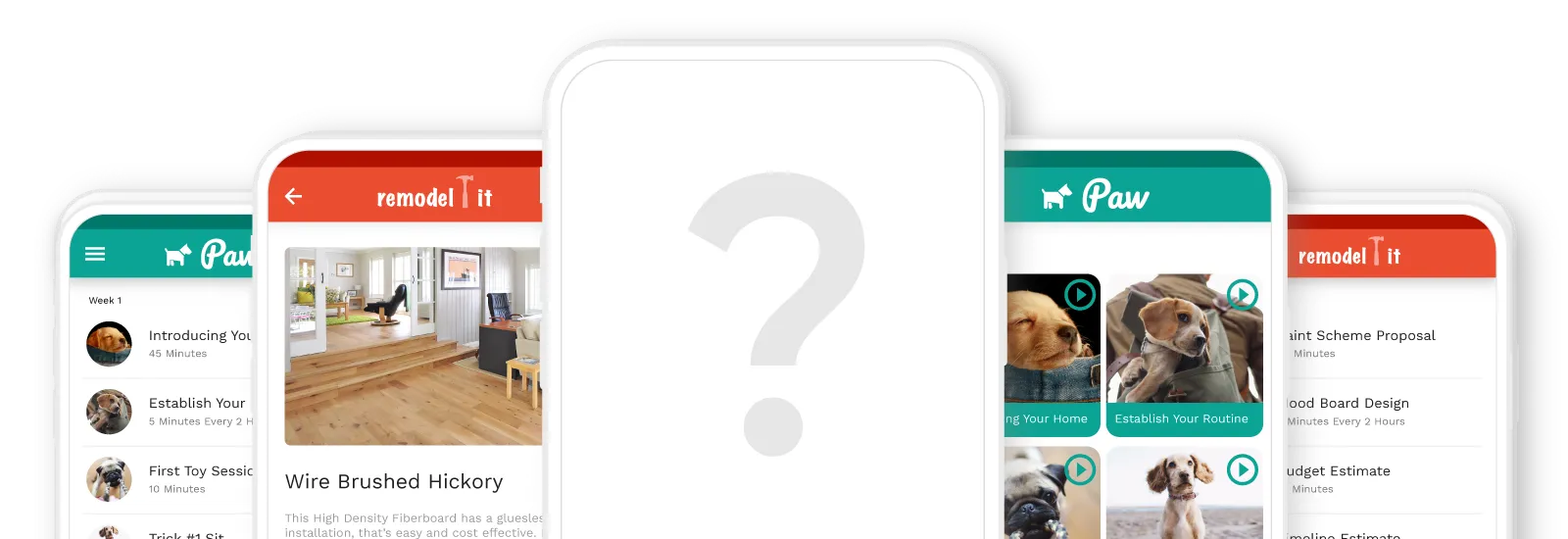 Telas de aplicativos criadas com o Adalo