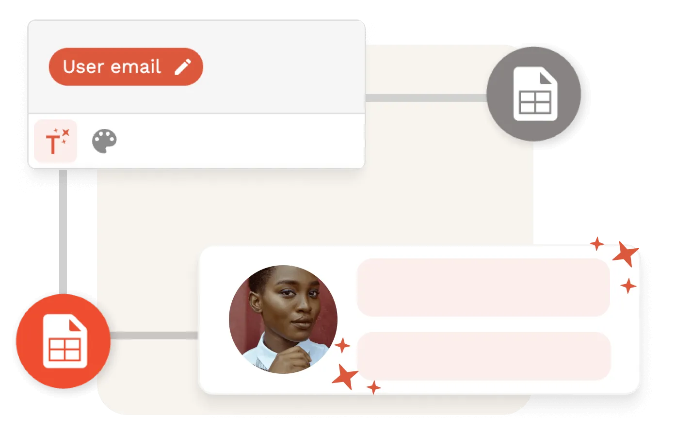 Gráfico de texto Adalo Magic