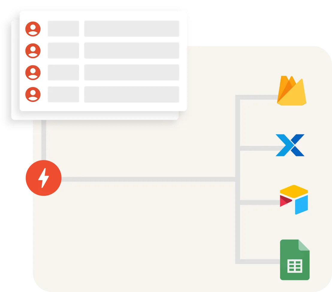 Dados externos conectados ao Adalo