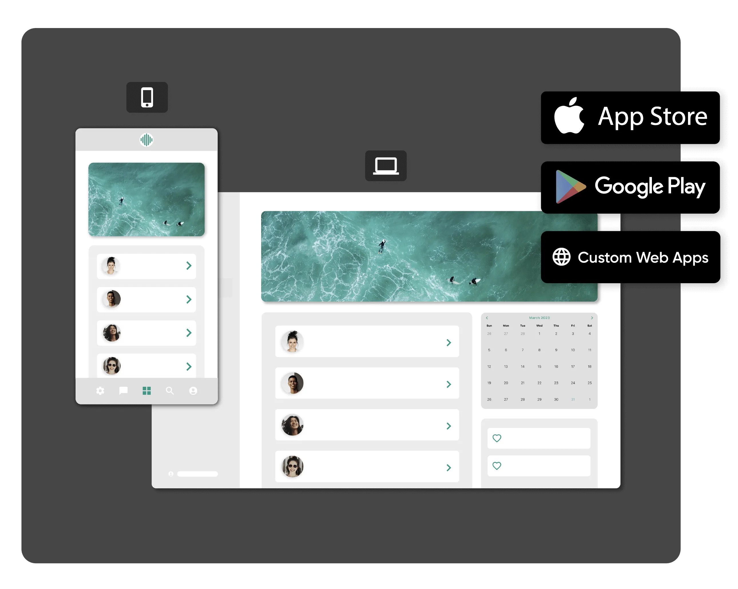 Recurso de publicação do Adalo