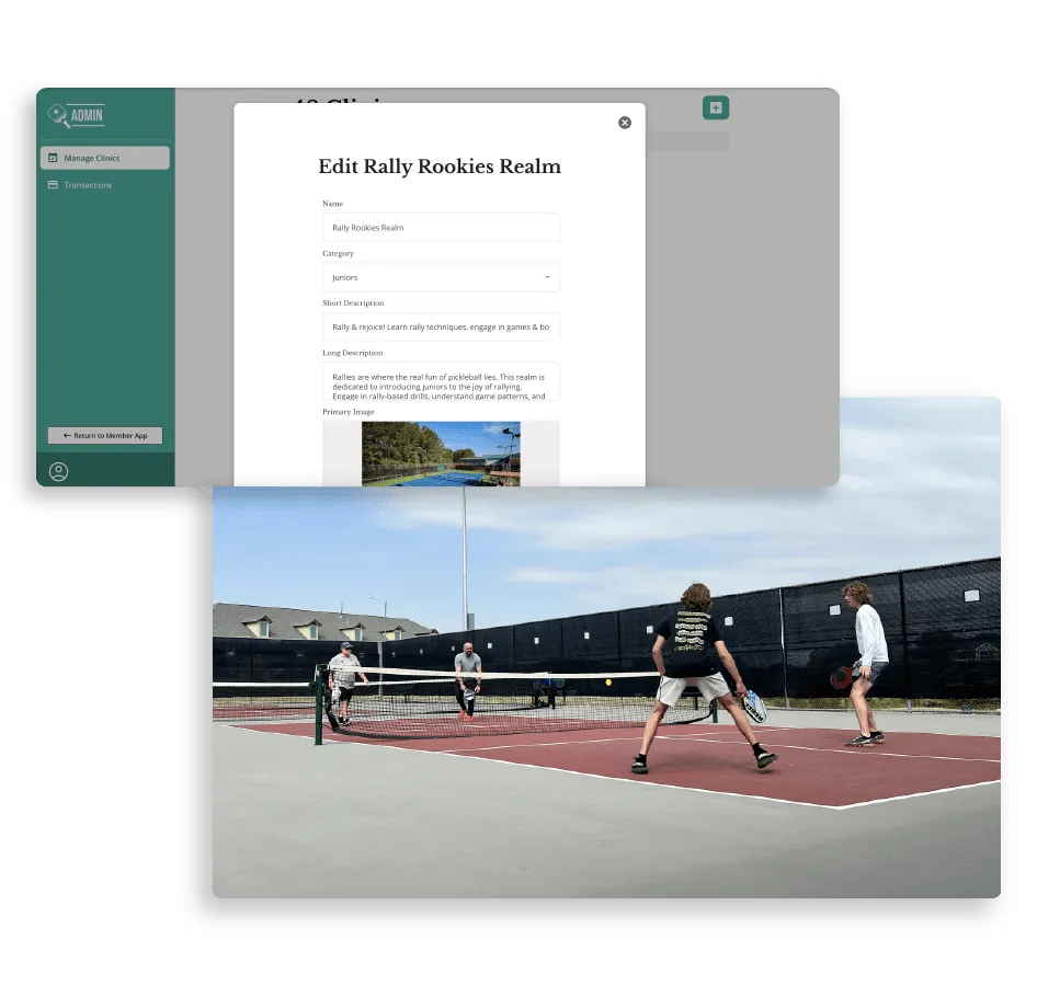 Ver todas as aulas oferecidas e editar suas informações