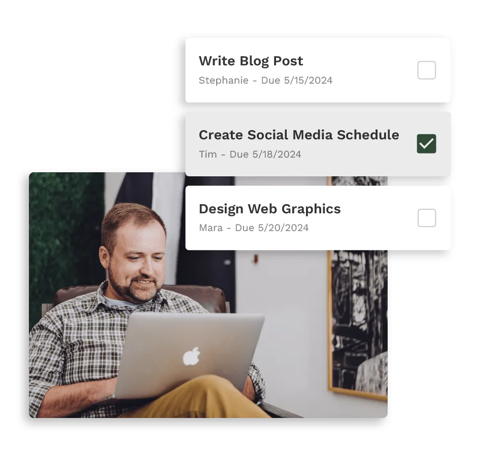 Criar listas de verificação para os funcionários