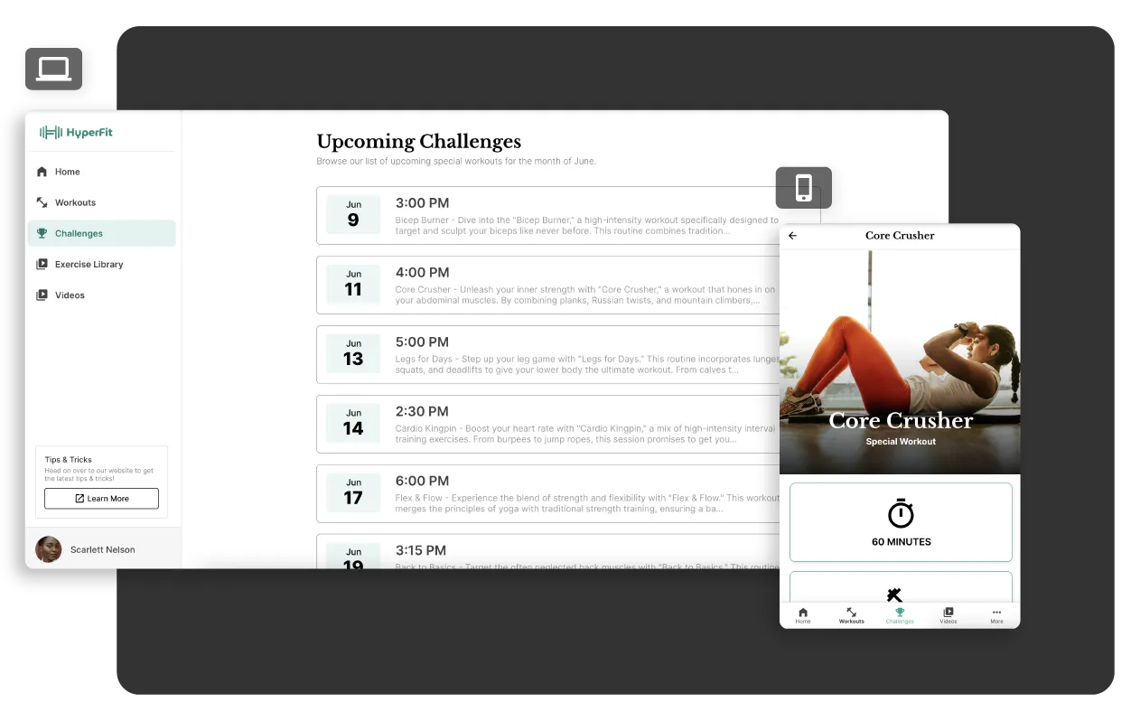 Navegue pelas datas em uma imagem personalizada do aplicativo móvel