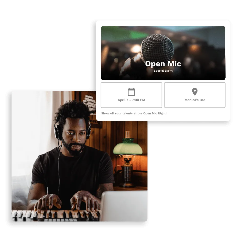 Destaque os próximos eventos