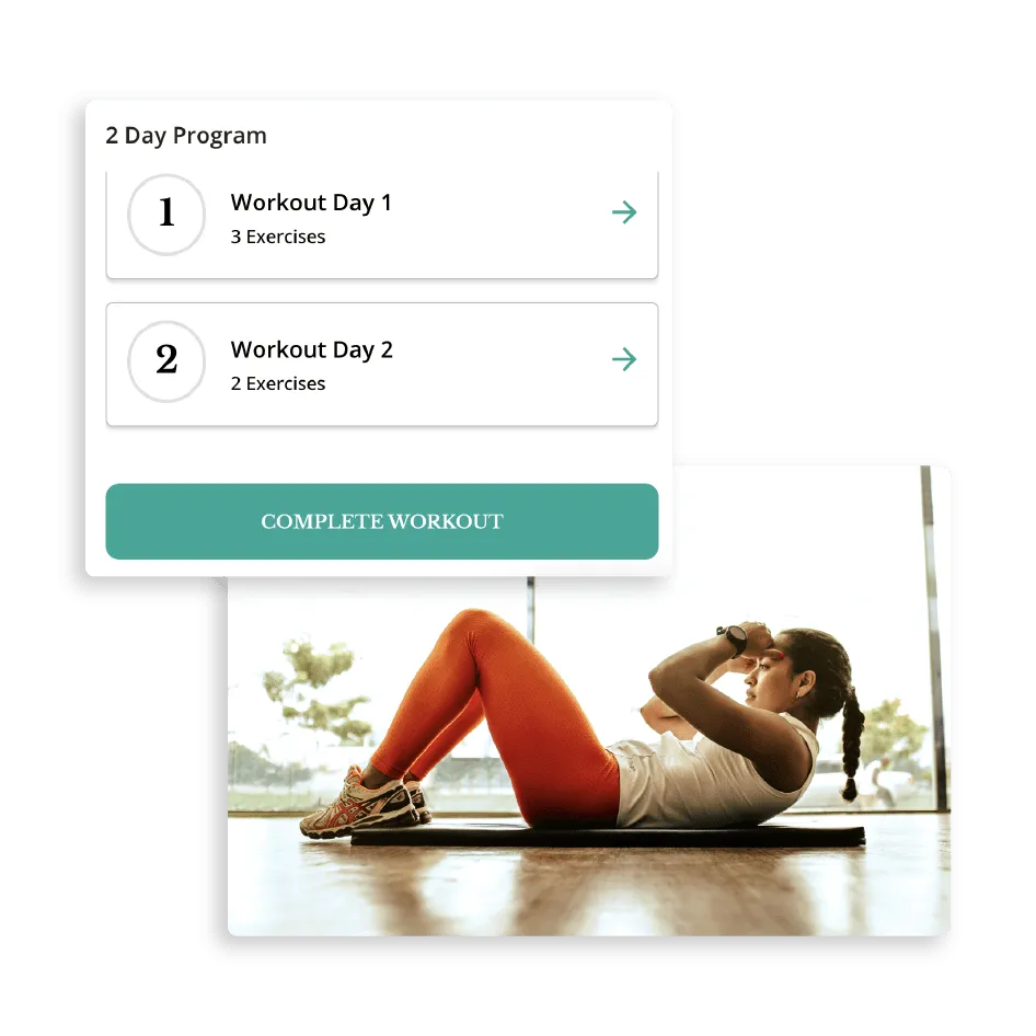 Personalize os exercícios diários