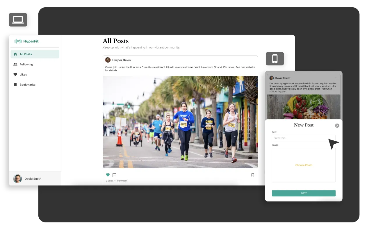 Criar um aplicativo de mídia social sem imagem de código