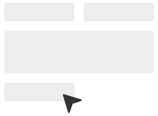 Um formulário simples com um cursor do mouse. 