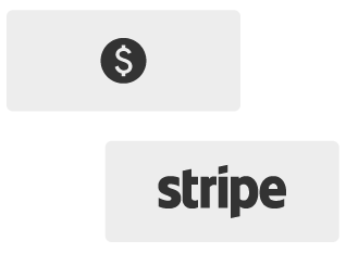 Um conjunto simples de ícones de pagamento. 