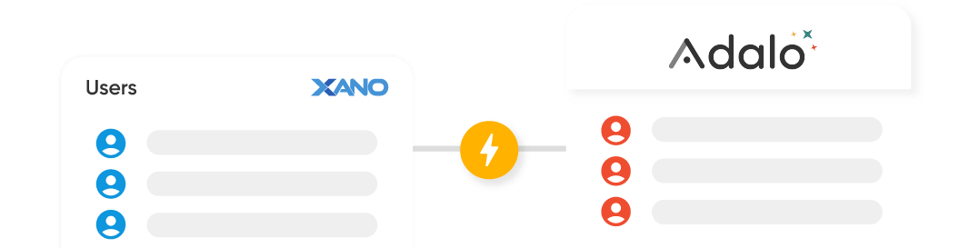 Integração do backend do Xano com o criador de aplicativos Adalo
