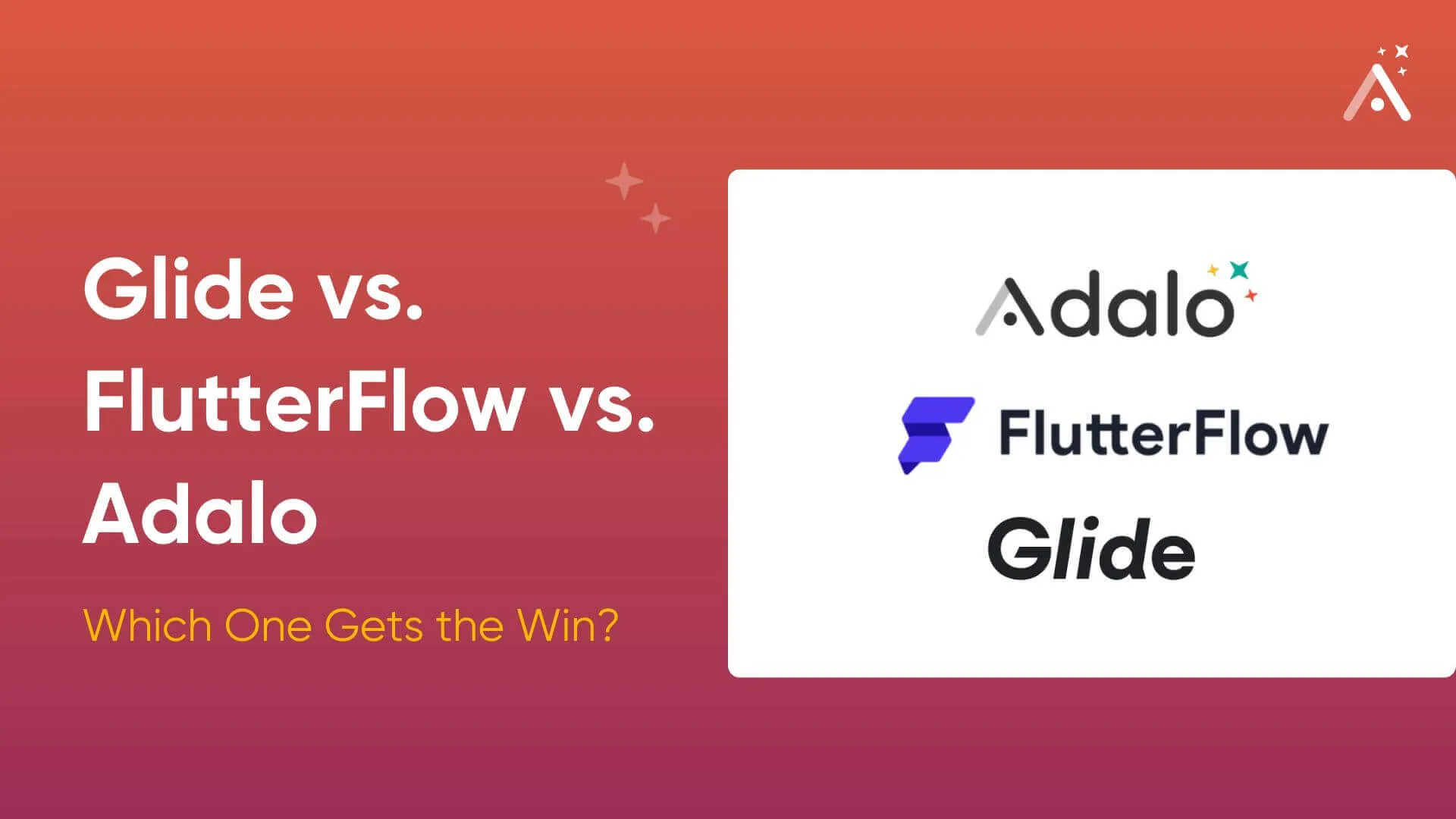 Glide vs. FlutterFlow vs. Adalo: qual deles leva a melhor?