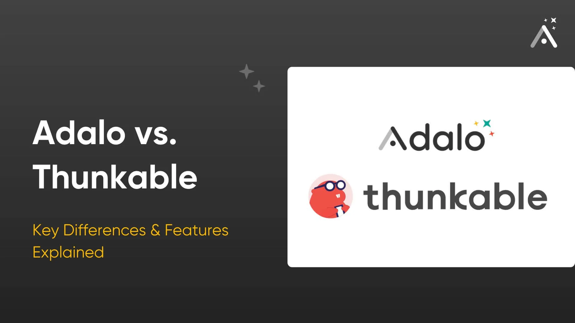 Adalo vs. Thunkable: Principais diferenças e recursos explicados