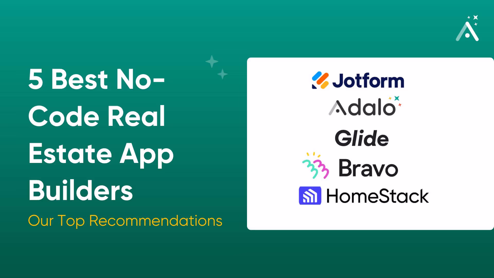 Os 5 melhores criadores de aplicativos imobiliários sem código para 2026