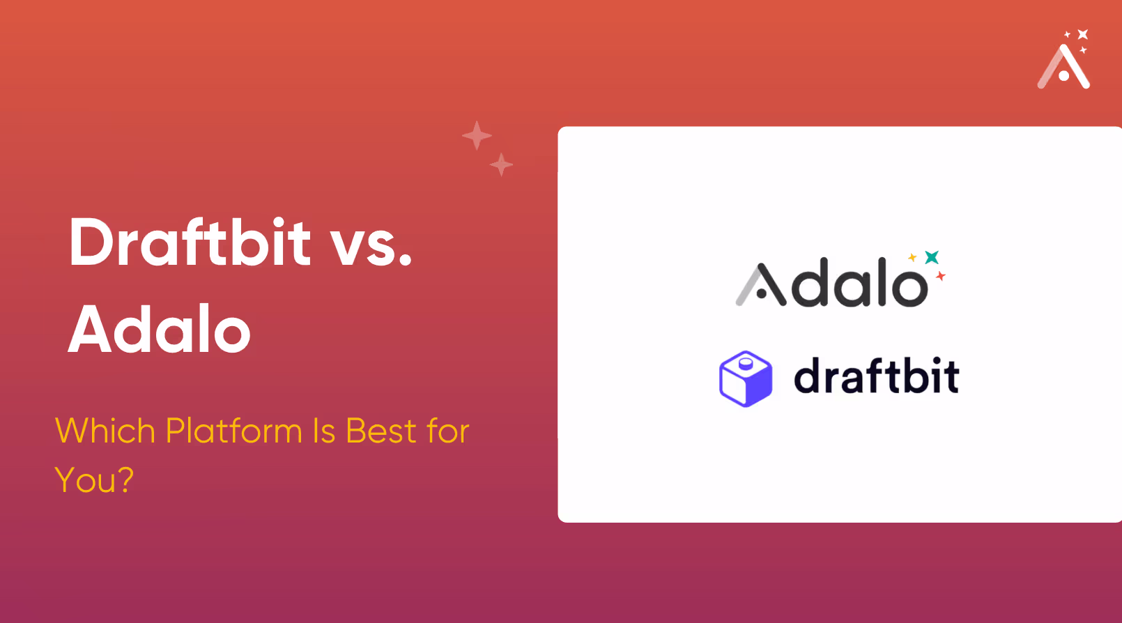Draftbit x Adalo: qual plataforma é a melhor para você?
