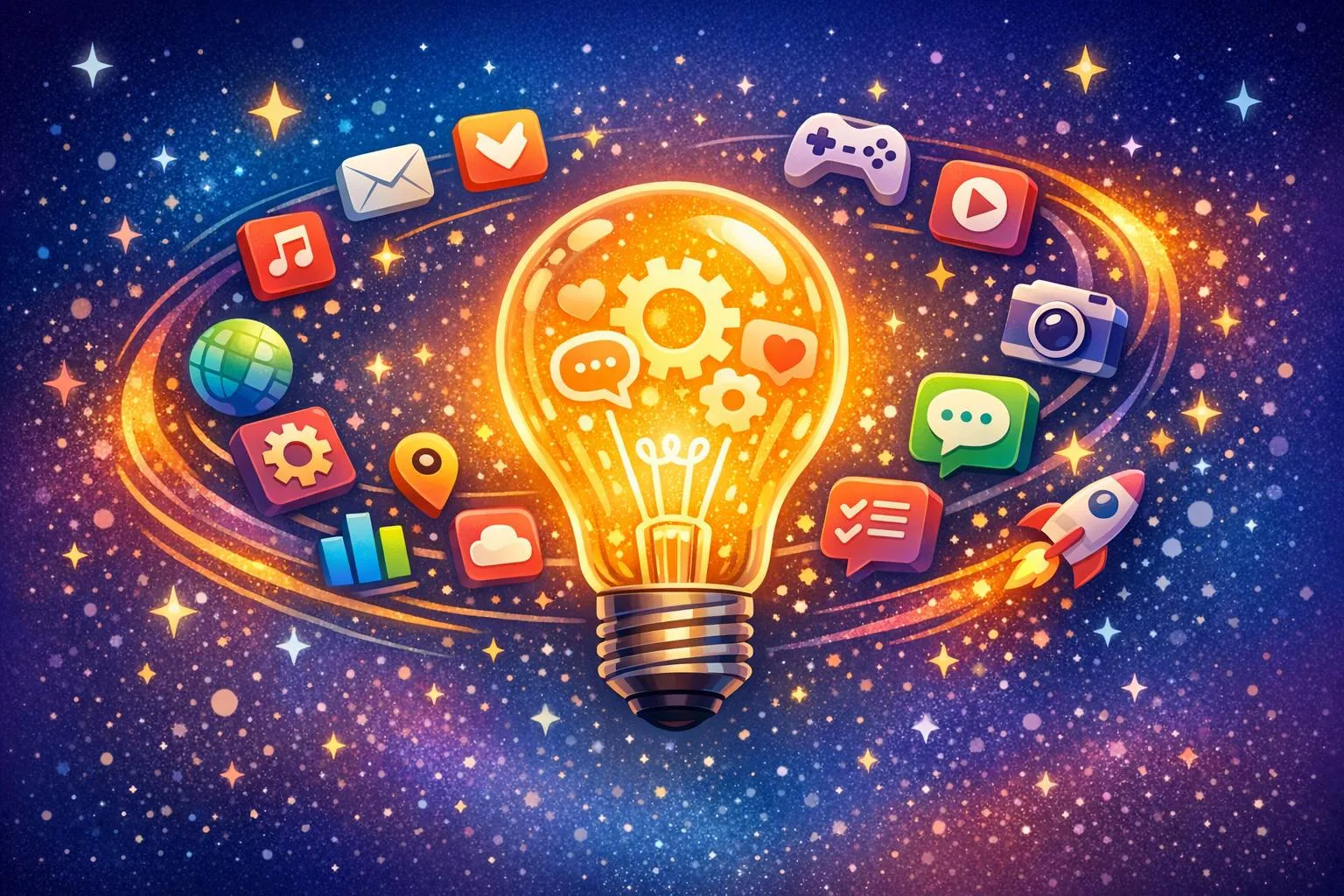 Gerador de ideias de aplicativos para mentes criativas