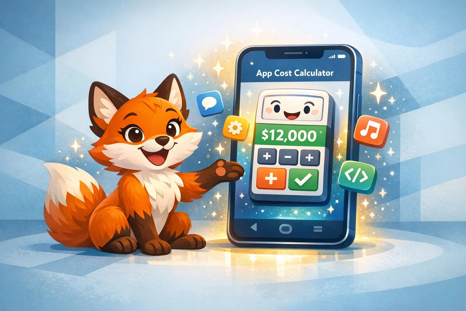 Calculadora de custos de aplicativos móveis simplificada