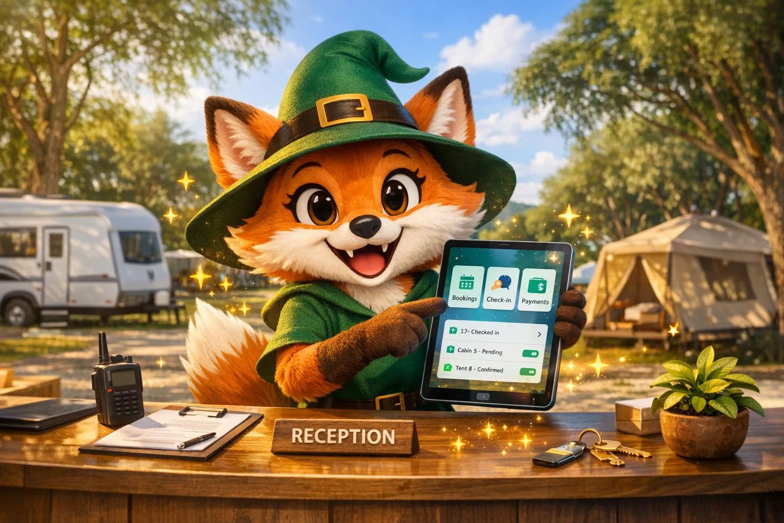 Como criar um aplicativo de gerenciamento de parques de caravanas