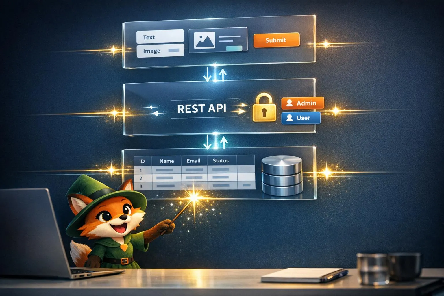 Integração de bancos de dados SQL com ferramentas sem código