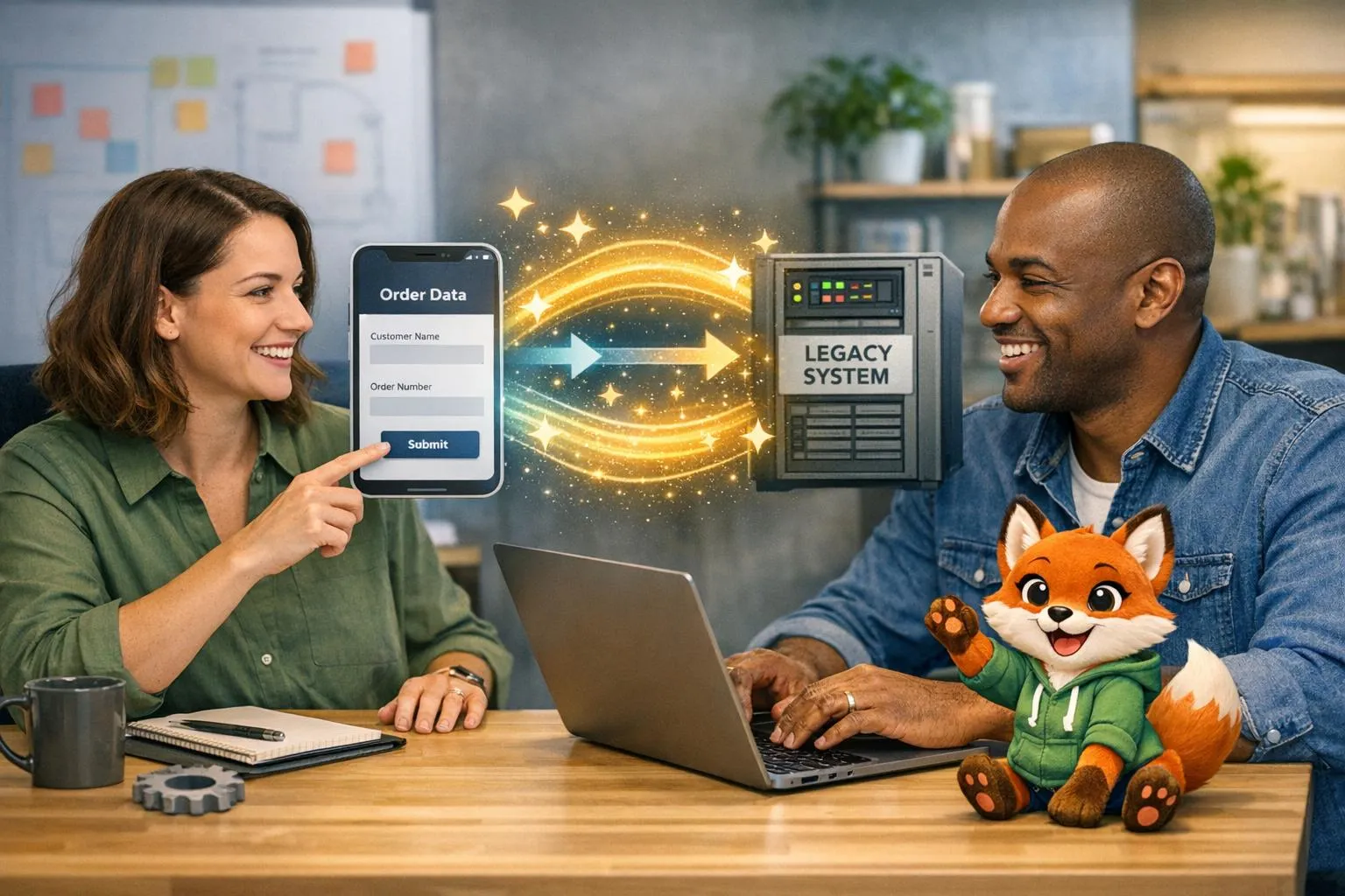 Como os aplicativos sem código se conectam aos sistemas legados