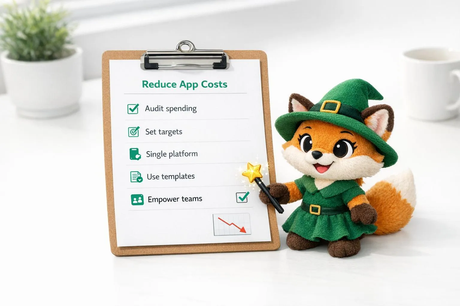 Lista de verificação: Reduzindo os custos de aplicativos empresariais com No-Code