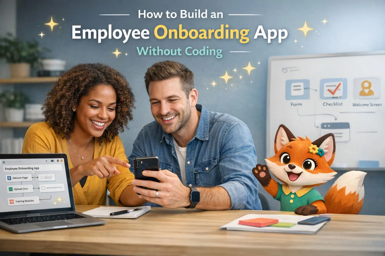 Como criar um aplicativo de integração de funcionários sem programação