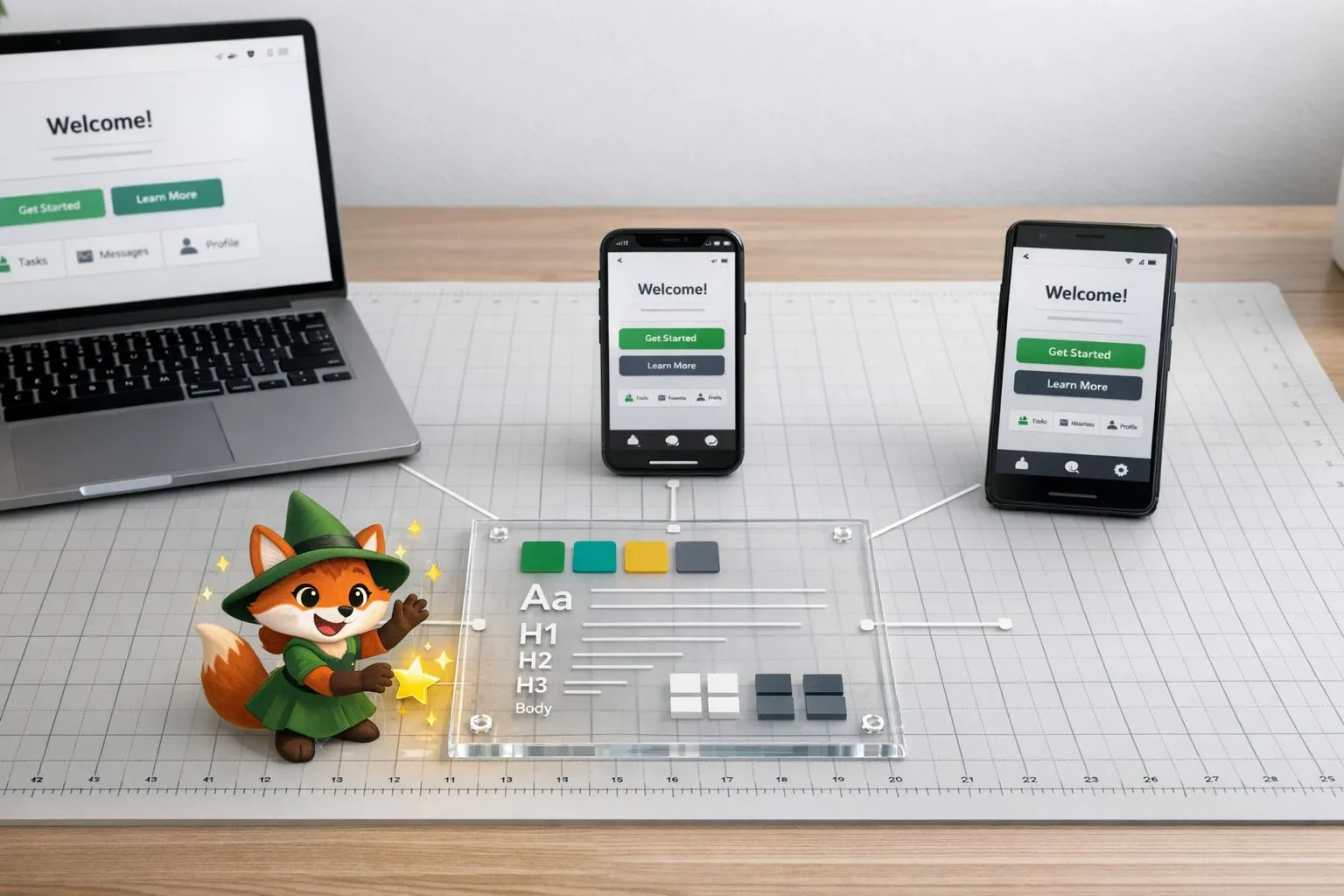 Como garantir a consistência da interface do usuário/experiência do usuário em todas as plataformas
