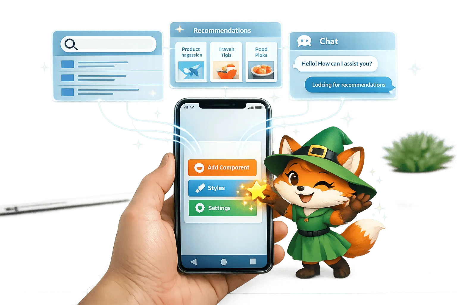 Incorporando recursos de IA em seu aplicativo móvel sem código