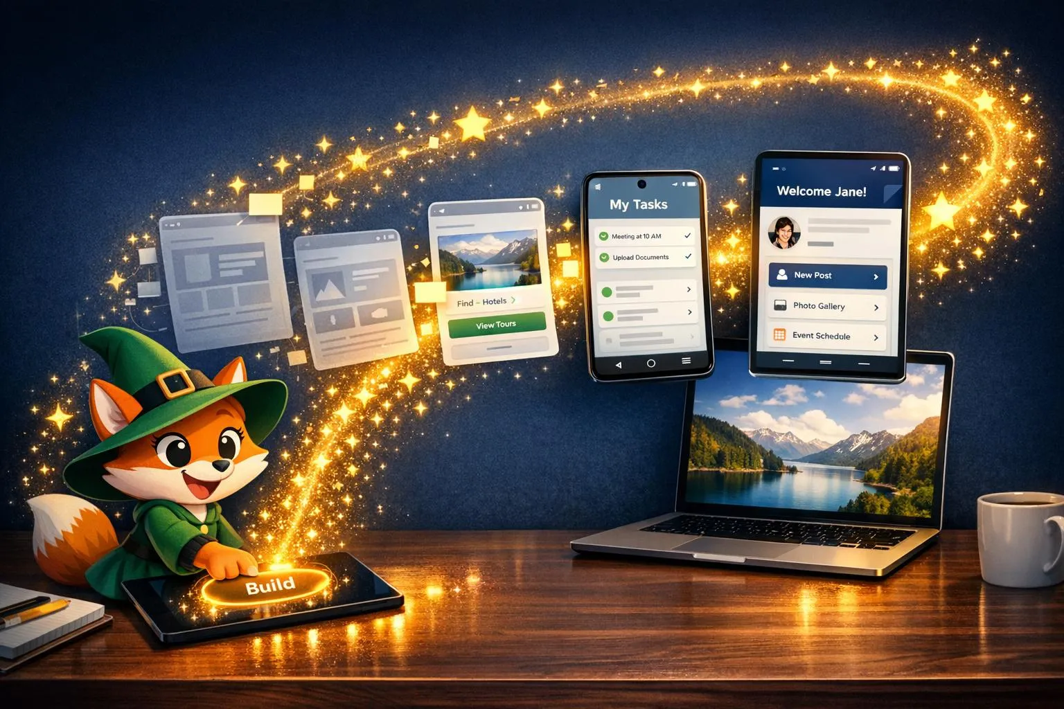 Construtor de IA da Adalo: da ideia ao aplicativo em minutos