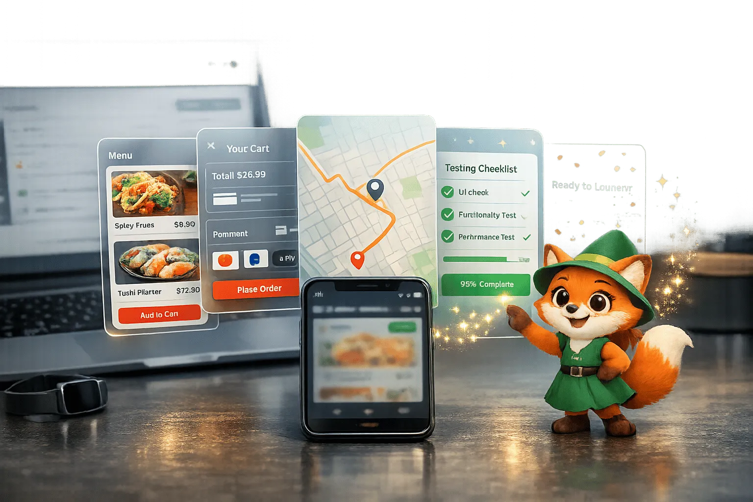 Como criar um aplicativo de entrega de comida sem código em 2026