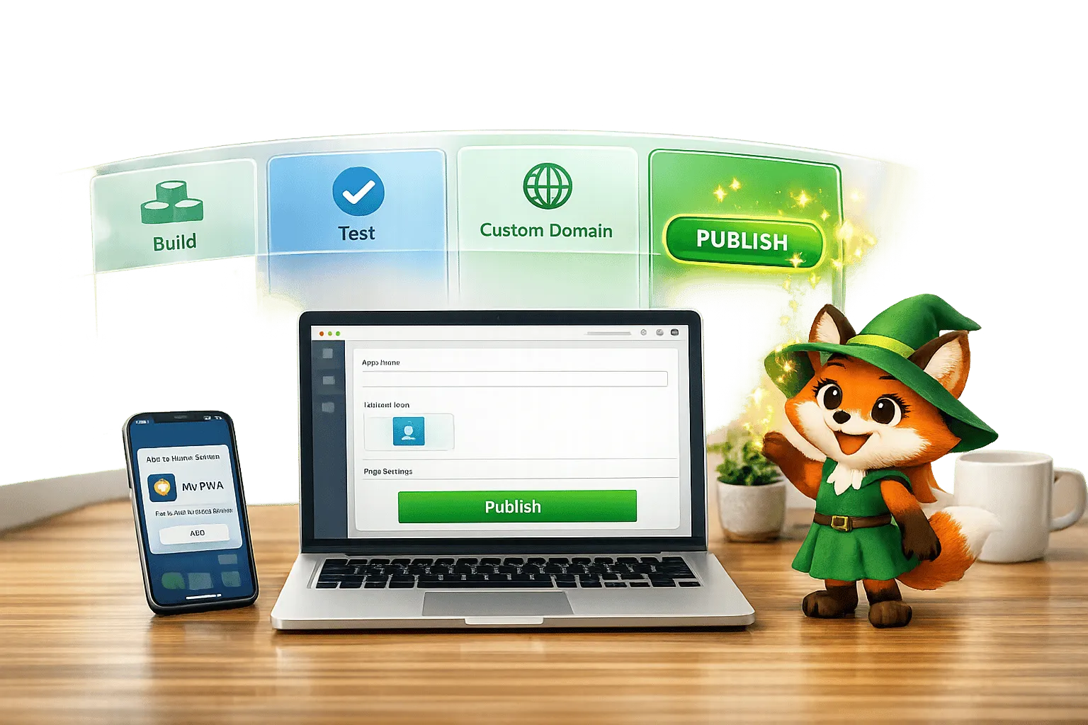 Como publicar um aplicativo web progressivo (PWA) sem um desenvolvedor