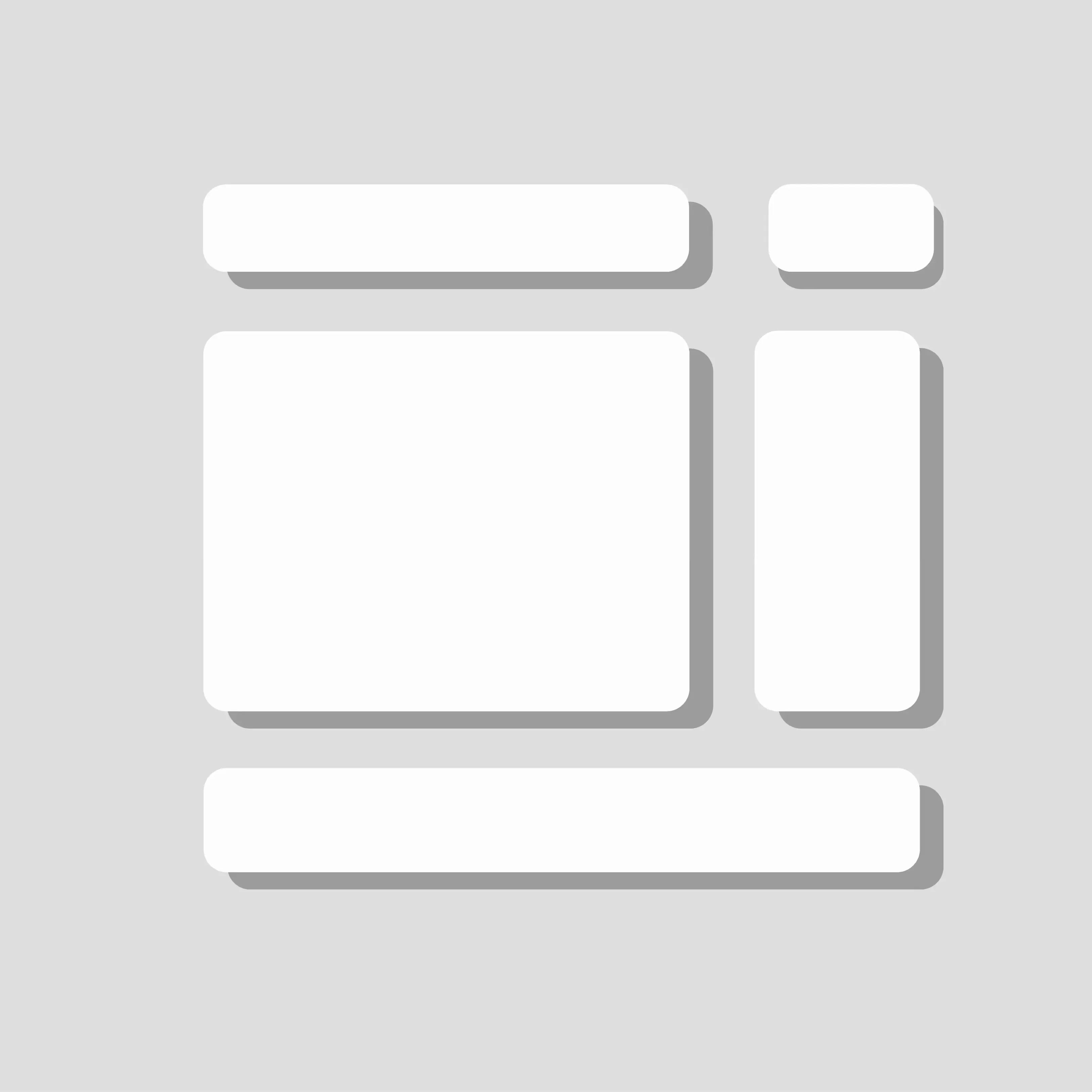 Ícone de menus expansíveis