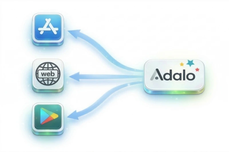 Publicação no Adalo para a App Store da Apple, Google Play e web